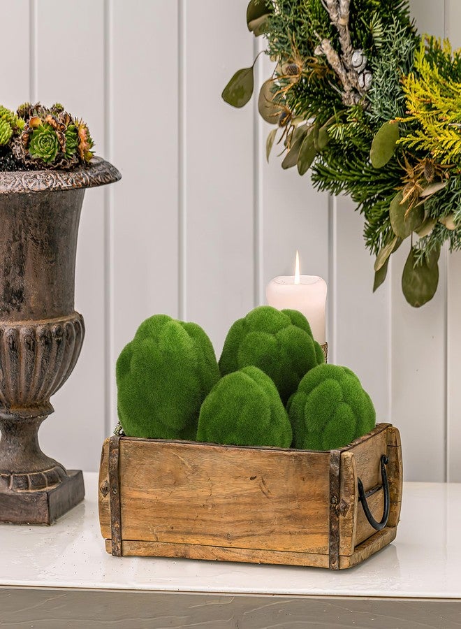 STOBAZA 4pcs Fake Green Moss Balls, Decorative Green Moss, Simulated Topiary Ball, Floral Arrangements for Garden Wedding Party Decoration - Image 4